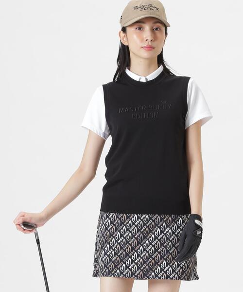 MASTER BUNNY EDITION（マスターバニーエディション）の「【MASTER BUNNY EDITION】クルーネックニットベスト (WOMENS)（ベスト・レディース・ホワイト/ベージュ/ブラック・SMALL/MEDIUM/LARGE）」の2枚目の写真
