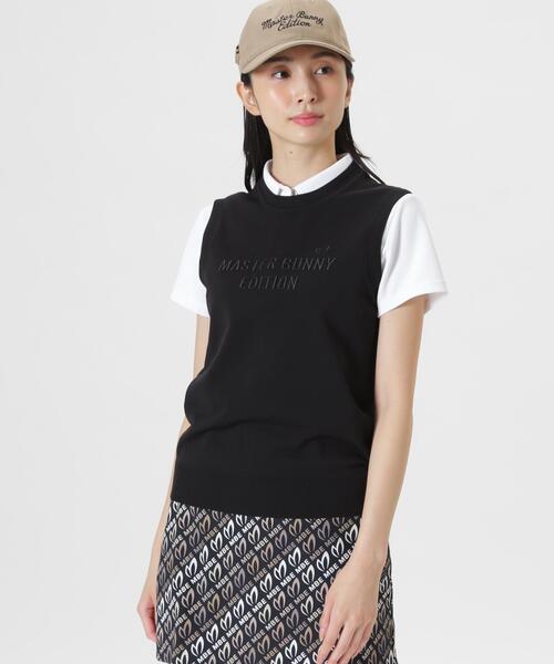 MASTER BUNNY EDITION（マスターバニーエディション）の「【MASTER BUNNY EDITION】クルーネックニットベスト (WOMENS)（ベスト・レディース・ホワイト/ベージュ/ブラック・SMALL/MEDIUM/LARGE）」の11枚目の写真