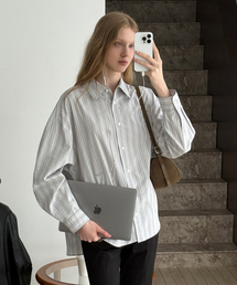 CLASSIC STRIPE SHIRT_GREY STRIPE
