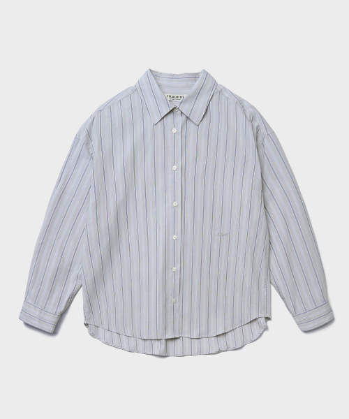 TTUDEMENT（トュードメント）の「CLASSIC STRIPE SHIRT_GREY STRIPE（シャツ/ブラウス・レディース・その他・FREE）」の2枚目の写真