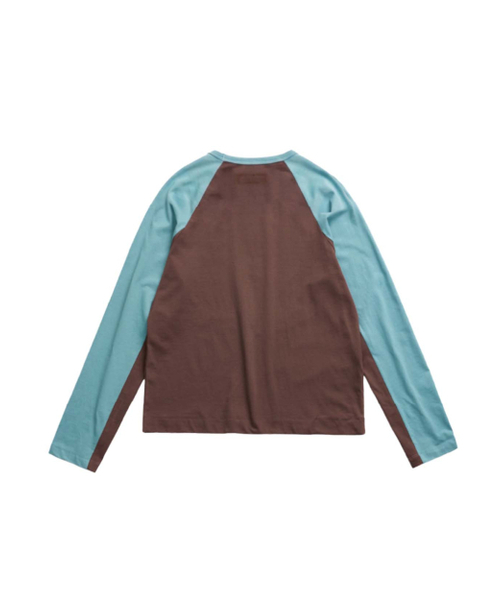999HUMANITY（999ヒューマニティ）の「デュアルトーンラグランロングスリーブTシャツ（ブラウン）（Tシャツ/カットソー・メンズ・その他・1(S)/2(M)/3(L)/OS）」の4枚目の写真