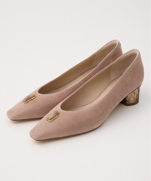 STACCATO(スタッカート)の「モダンマーブルヒールシューティー(パンプス・レディース・ダークブラック/ピンク系その他・22.5cm/24cm/23.5cm/23cm/24.5cm)」の2枚目の写真