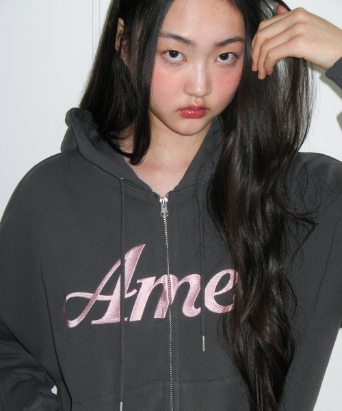 AMESWORLDWIDE（アメスワールドワイド）の「STANDARD LOGO HOODIE ZIP-UP CHARCOAL（パーカー・レディース・その他・SMALL/MEDIUM）」の5枚目の写真