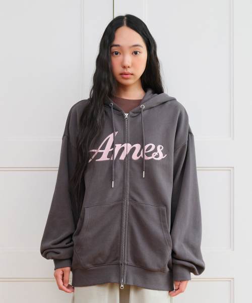 AMESWORLDWIDE（アメスワールドワイド）の「STANDARD LOGO HOODIE ZIP-UP CHARCOAL（パーカー・レディース・その他・SMALL/MEDIUM）」の10枚目の写真