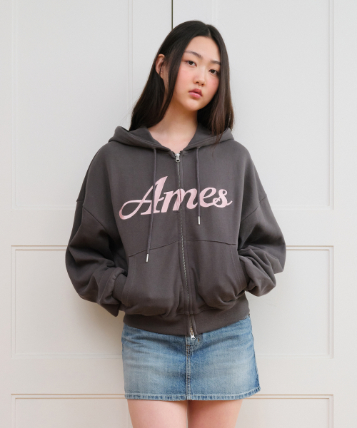 AMESWORLDWIDE（アメスワールドワイド）の「STANDARD LOGO HOODIE ZIP-UP CHARCOAL（パーカー・レディース・その他・SMALL/MEDIUM）」の13枚目の写真