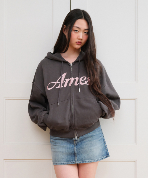 AMESWORLDWIDE（アメスワールドワイド）の「STANDARD LOGO HOODIE ZIP-UP CHARCOAL（パーカー・レディース・その他・SMALL/MEDIUM）」の15枚目の写真