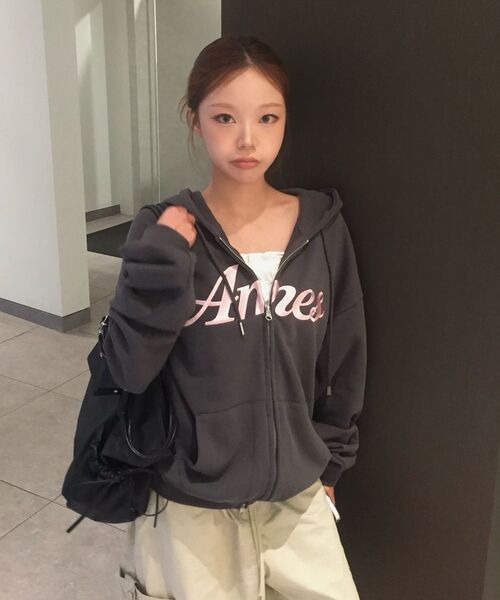AMESWORLDWIDE（アメスワールドワイド）の「STANDARD LOGO HOODIE ZIP-UP CHARCOAL（パーカー・レディース・その他・SMALL/MEDIUM）」の21枚目の写真