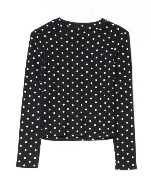 SPINNS(スピンズ)の「長袖ドットカットソー/韓国ガーリー(Tシャツ/カットソー・レディース・ブラウン/ブラック/ピンク・ONESIZE)」の8枚目の写真