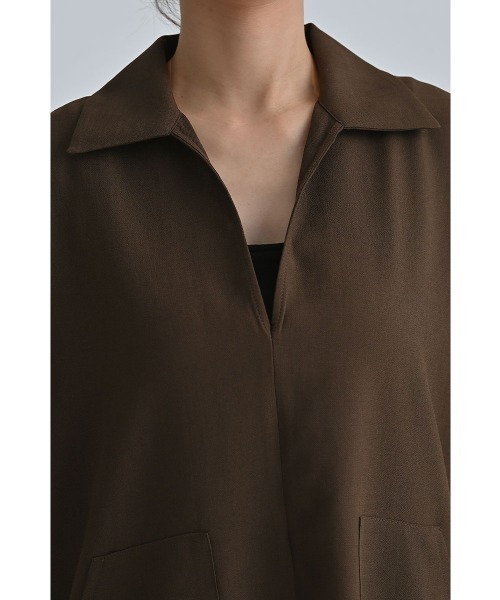 marjour(マージュール)の「EFFORTLESS AIRY OVER SHIRTS(シャツ/ブラウス・レディース・ブラック/ブラウン・M/L)」の8枚目の写真