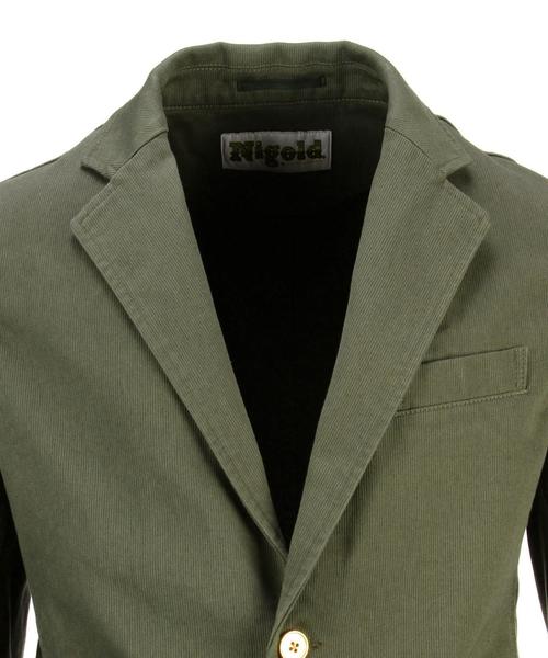 NIGOLD(ニゴールド)の「NIGOLD by UNITED ARROWS(ニゴールド バイ ユナイテッドアローズ) PIQUE 2B ZIP◆(テーラードジャケット・メンズ・オリーブ・MEDIUM/SMALL/X-LARGE/LARGE)」の9枚目の写真
