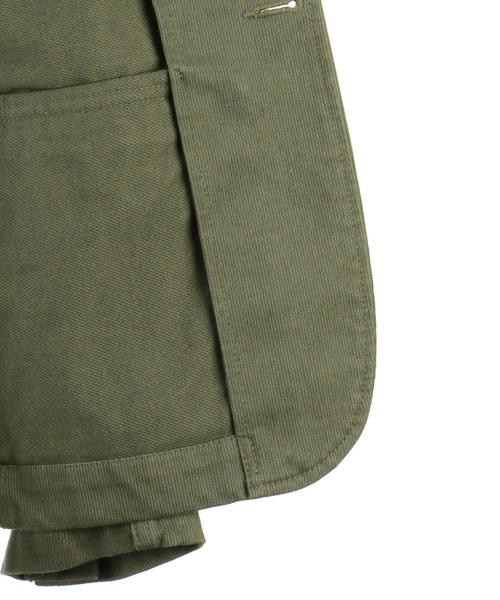 NIGOLD(ニゴールド)の「NIGOLD by UNITED ARROWS(ニゴールド バイ ユナイテッドアローズ) PIQUE 2B ZIP◆(テーラードジャケット・メンズ・オリーブ・MEDIUM/SMALL/X-LARGE/LARGE)」の3枚目の写真