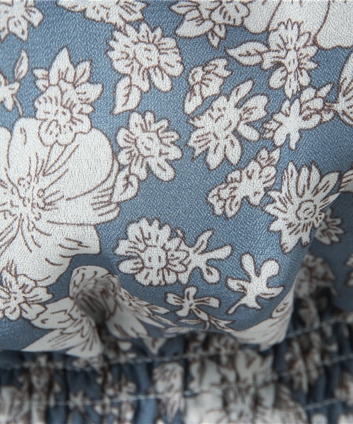 E hyphen world gallery（イーハイフンワールドギャラリー）の「SS フリル花柄ブラウス（シャツ/ブラウス・レディース・ブラック/ブルー・FREE）」の17枚目の写真