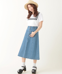 earth music&ecology | デニムロングスカート(デニムスカート)