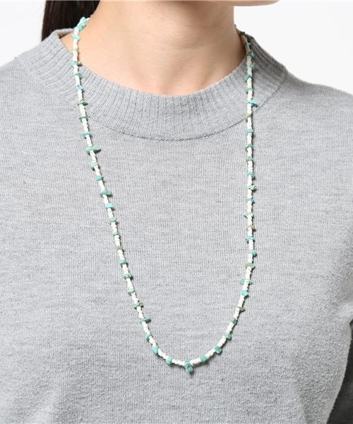 RAGEBLUE（レイジブルー）の「ストーンコンビネックレス/720020（ネックレス・メンズ・ブラック/ホワイト・FREE）」の6枚目の写真