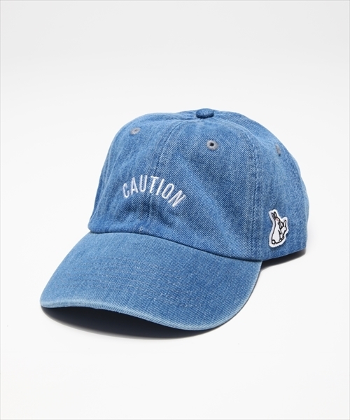 FR2(エフアールツー)の「”CAUTION” embroidery six panel cap(キャップ・レディース・ネイビー/インディゴブルー/ダークインディゴブルー/ブラック/ホワイト/ピンク・FREE)」の5枚目の写真