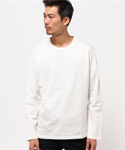 agnes b.(アニエスベー)の「【agnes b. pour ADAM ET ROPE'】COULOS ML(Tシャツ/カットソー・メンズ・グリーン系その他/オフホワイト・L/X-LARGE/M)」の2枚目の写真