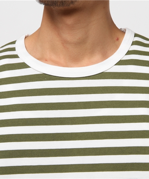 agnes b.(アニエスベー)の「【agnes b. pour ADAM ET ROPE'】COULOS ML(Tシャツ/カットソー・メンズ・グリーン系その他/オフホワイト・L/X-LARGE/M)」の5枚目の写真