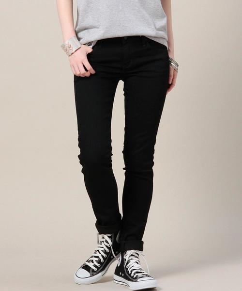 Lee（リー）の「＜LEE＞デニムジェギング ◆（デニムパンツ・レディース・ブラック/ライトブルー/ネイビー・SMALL/MEDIUM）」の2枚目の写真