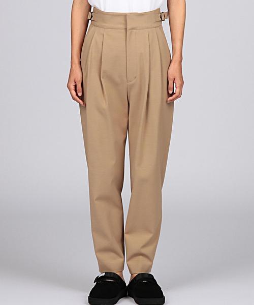 EN ROUTE（アンルート）の「ENR サイドベルト2タックパンツ（その他パンツ・レディース・ブラック/ベージュ/ケリー・1/2/0）」の5枚目の写真