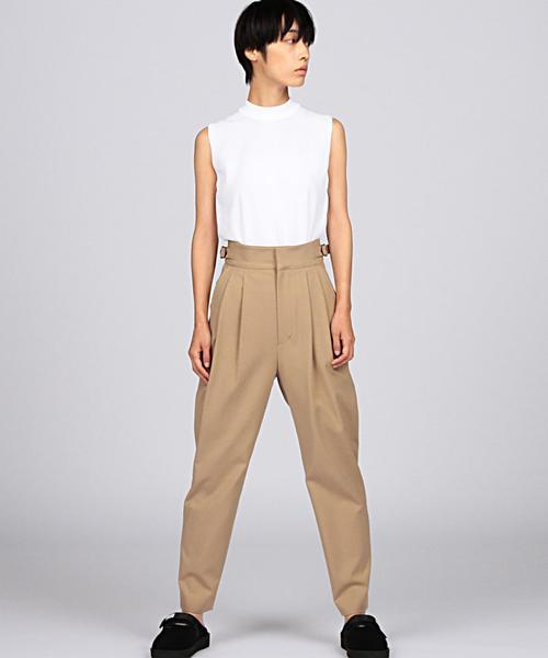 EN ROUTE（アンルート）の「ENR サイドベルト2タックパンツ（その他パンツ・レディース・ブラック/ベージュ/ケリー・1/2/0）」の7枚目の写真