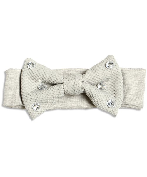 apres les cours（アプレレクール）の「リボンヘアバンド（その他ヘアアクセサリー・キッズ・グレー/ブラック・56/50）」の4枚目の写真