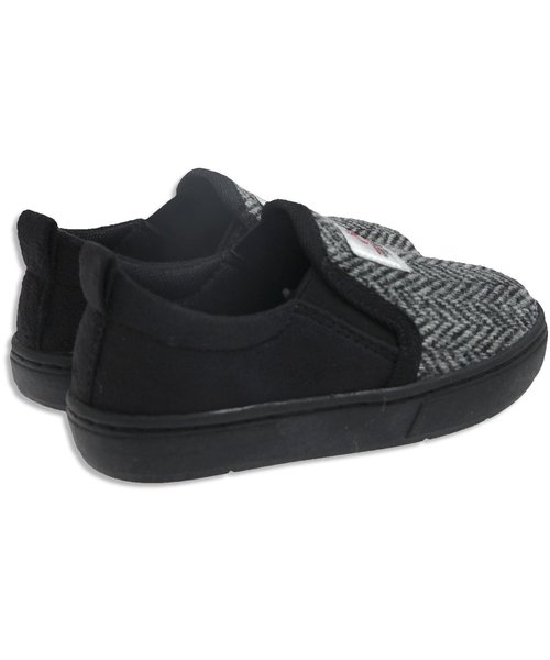 apres les cours(アプレレクール)の「Harris Tweed(生地使い)トドラースリッポン(スリッポン・キッズ・グレー/ネイビー・18/17/16/19)」の5枚目の写真