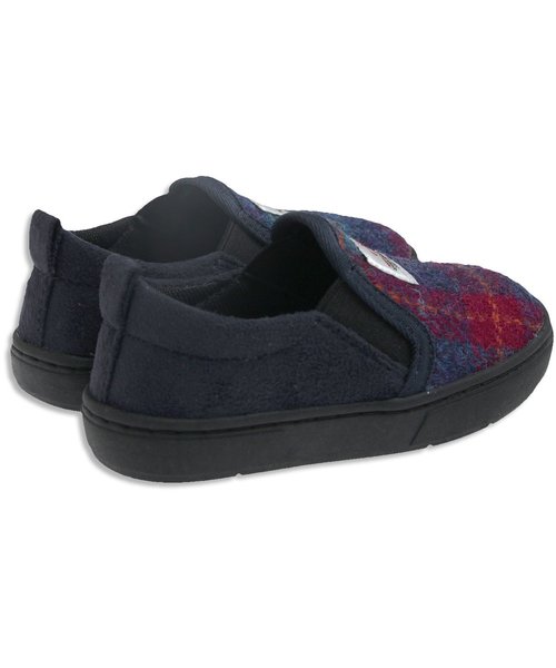 apres les cours(アプレレクール)の「Harris Tweed(生地使い)トドラースリッポン(スリッポン・キッズ・グレー/ネイビー・18/17/16/19)」の6枚目の写真