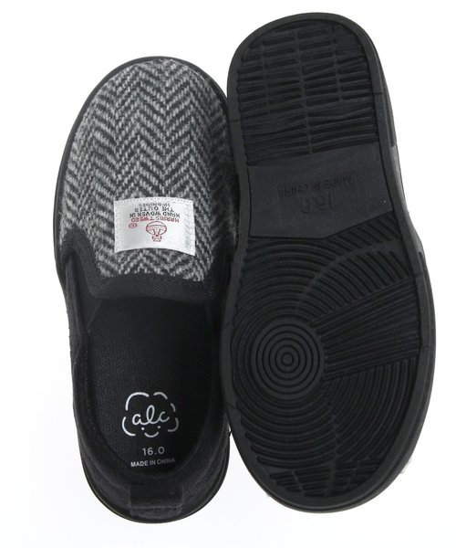 apres les cours(アプレレクール)の「Harris Tweed(生地使い)トドラースリッポン(スリッポン・キッズ・グレー/ネイビー・18/17/16/19)」の10枚目の写真