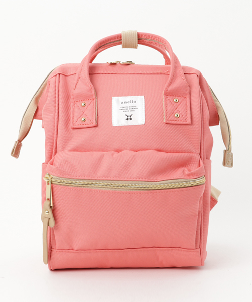 anello（アネロ）の「【キッズ】【anello】アネロ ポリキャンバス口金リュック    （バックパック/リュック・キッズ・その他31/ブラック/ピンク系その他・ONE SIZE）」の3枚目の写真