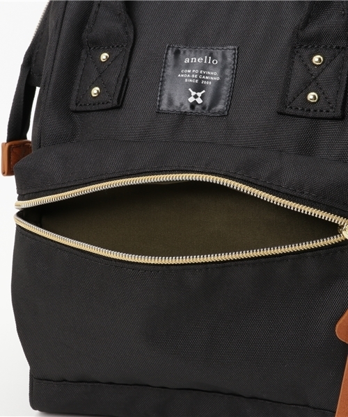anello（アネロ）の「【キッズ】【anello】アネロ ポリキャンバス口金リュック    （バックパック/リュック・キッズ・その他31/ブラック/ピンク系その他・ONE SIZE）」の7枚目の写真