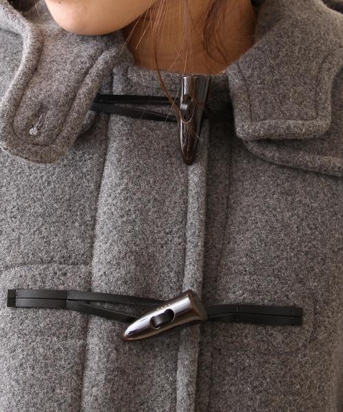 coen（コーエン）の「カバーリングウールショートダッフルコート（ダッフルコート・レディース・グレー/ネイビー・MEDIUM/LARGE）」の16枚目の写真