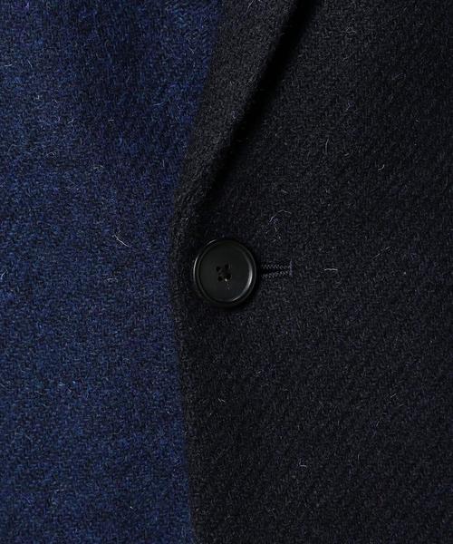 HARRIS TWEED(ハリスツイード)の「BY ハリスツイード チェスターコート◆(チェスターコート・メンズ・ネイビー/グレー・MEDIUM/SMALL/LARGE/X-LARGE)」の3枚目の写真