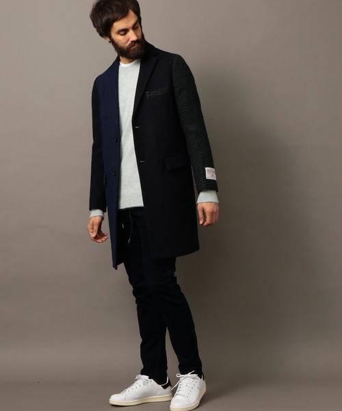 HARRIS TWEED(ハリスツイード)の「BY ハリスツイード チェスターコート◆(チェスターコート・メンズ・ネイビー/グレー・MEDIUM/SMALL/LARGE/X-LARGE)」の22枚目の写真