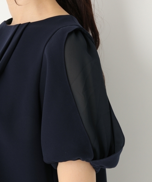 A part by（アパートバイ）の「【WEB限定/結婚式にも】ソデキリカエサロペット 739583 （サロペット/オーバーオール・レディース・ベージュ/ネイビー・LARGE/MEDIUM）」の11枚目の写真