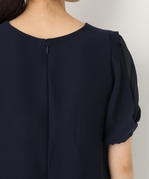 A part by（アパートバイ）の「【WEB限定/結婚式にも】ソデキリカエサロペット 739583 （サロペット/オーバーオール・レディース・ベージュ/ネイビー・LARGE/MEDIUM）」の14枚目の写真