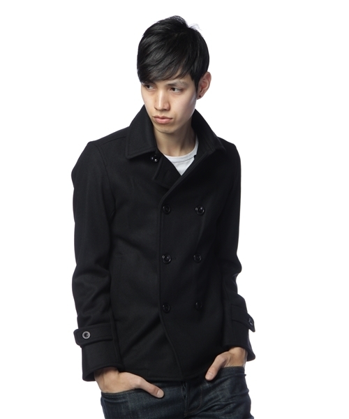 Lui's(ルイス)の「Pコート(ピーコート・メンズ・ブラック/ネイビー・SMALL/MEDIUM)」の1枚目の写真