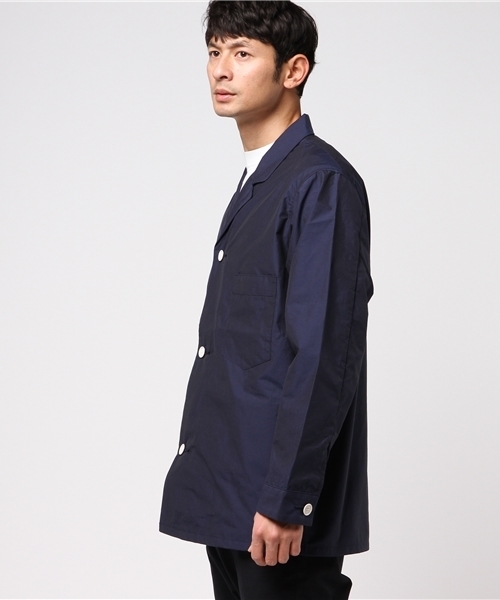 SUNNY SPORTS(サニースポーツ)の「SUNNY SPORTS×SHIPS Days: パジャマ ジャケット(カバーオール・メンズ・ネイビー/オリーブ・LARGE/MEDIUM)」の8枚目の写真