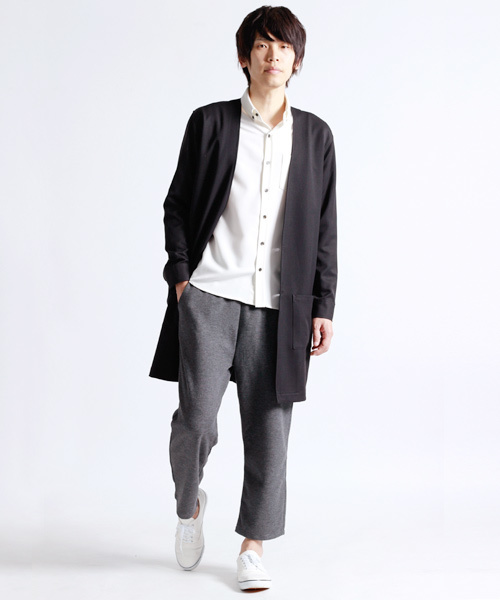 MONO-MART(モノマート)の「ワイドシルエットテーパードパンツ(その他パンツ・メンズ・杢グレー/ネイビー/ブラック/グレー系その他・FREE)」の5枚目の写真