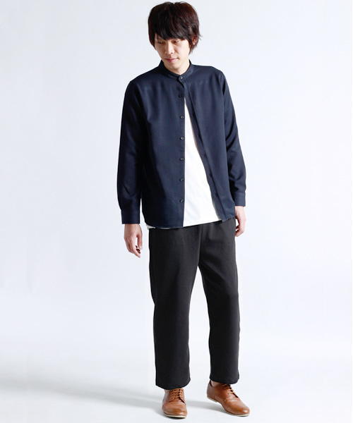 MONO-MART(モノマート)の「ワイドシルエットテーパードパンツ(その他パンツ・メンズ・杢グレー/ネイビー/ブラック/グレー系その他・FREE)」の6枚目の写真