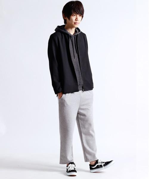 MONO-MART(モノマート)の「ワイドシルエットテーパードパンツ(その他パンツ・メンズ・杢グレー/ネイビー/ブラック/グレー系その他・FREE)」の7枚目の写真