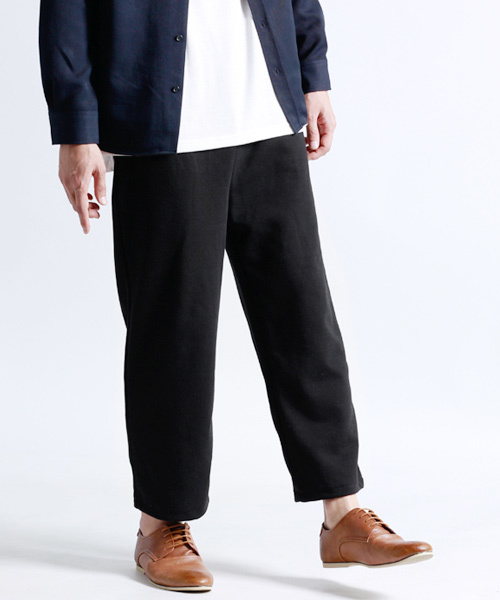 MONO-MART(モノマート)の「ワイドシルエットテーパードパンツ(その他パンツ・メンズ・杢グレー/ネイビー/ブラック/グレー系その他・FREE)」の22枚目の写真