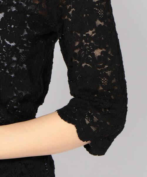 Khaju（カージュ）の「Khaju:レース5スリーブトップス◇（Tシャツ/カットソー・レディース・ブラック/ホワイト・ONE SIZE）」の11枚目の写真