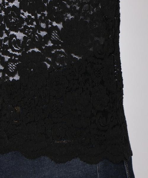 Khaju（カージュ）の「Khaju:レース5スリーブトップス◇（Tシャツ/カットソー・レディース・ブラック/ホワイト・ONE SIZE）」の8枚目の写真