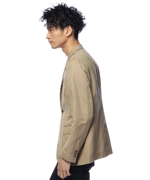 green label relaxing（グリーンレーベルリラクシング）の「※□C/L DBY NT 2Bジャケット（テーラードジャケット・メンズ・ベージュ/ネイビー・SMALL/MEDIUM/LARGE/X-LARGE）」の3枚目の写真