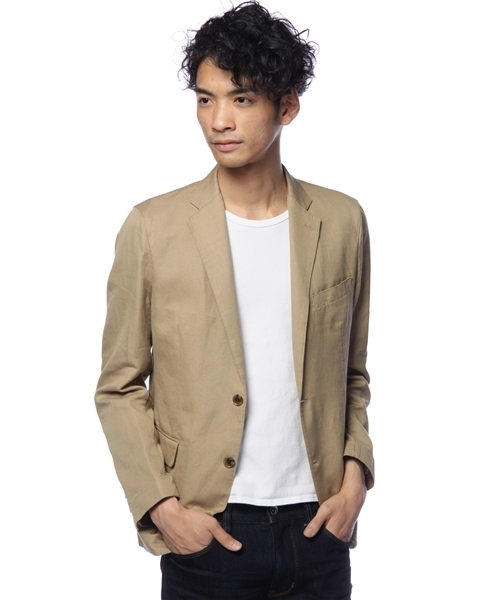 green label relaxing（グリーンレーベルリラクシング）の「※□C/L DBY NT 2Bジャケット（テーラードジャケット・メンズ・ベージュ/ネイビー・SMALL/MEDIUM/LARGE/X-LARGE）」の5枚目の写真