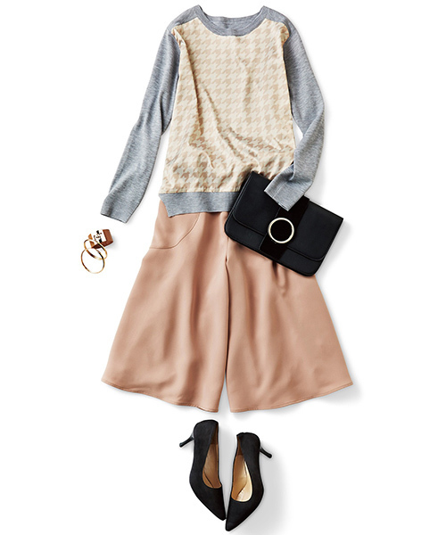 IEDIT（イディット）の「ＤＲＥＣＯ　ｂｙ　ＩＥＤＩＴ　とろみダブルクロス素材で上品に仕立てた　マーメイドミディスカンツ（スカート・レディース・キャメル/ネイビー・LARGE/X-LARGE/SMALL/XX-LARGE/MEDIUM）」の16枚目の写真