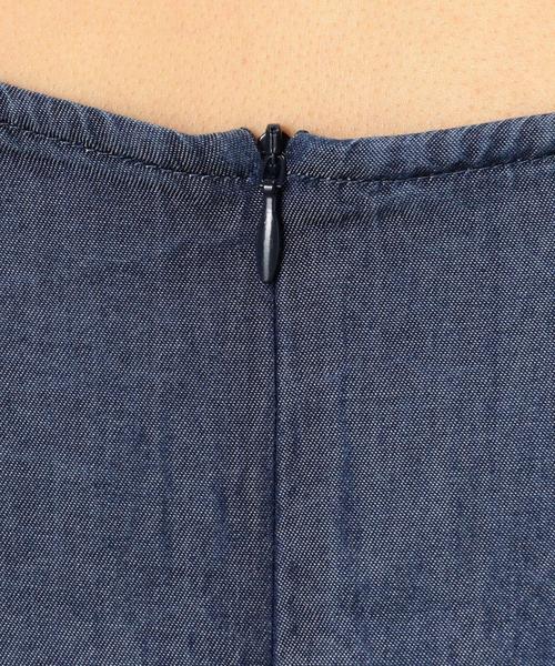 green label relaxing(グリーンレーベルリラクシング)の「CF LY DNM FLA/SL ワンピース ◆(ワンピース・レディース・コバルトブルー/ネイビー・FREE)」の9枚目の写真