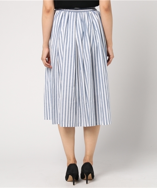 rps(アールピーエス)の「綿ワッシャー横釦スカート(スカート・レディース・レッド/ネイビー/ストライプ・M)」の21枚目の写真