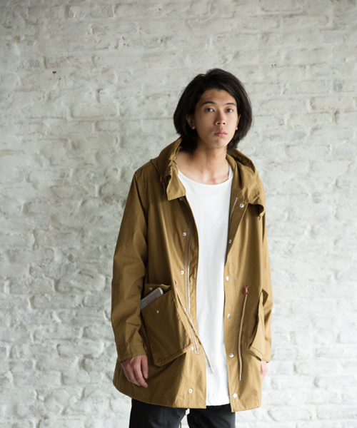 rehacer（レアセル）の「rehacer : Mountain Mods Coat（モッズコート・メンズ・ブラック/キャメル・SMALL/LARGE/MEDIUM）」の9枚目の写真