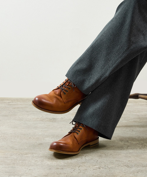 PADRONE（パドローネ）の「PADRONE パドローネ / Ex. SHORT LACE UP BOOTS 別注ショートレースアップブーツ / PA8054-1201（ブーツ・メンズ・キャメル/ブラック/ブラウン系その他/ブルー系その他/ベージュ・41/42/40/43）」の15枚目の写真